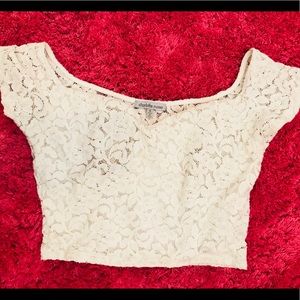 Lace crop top